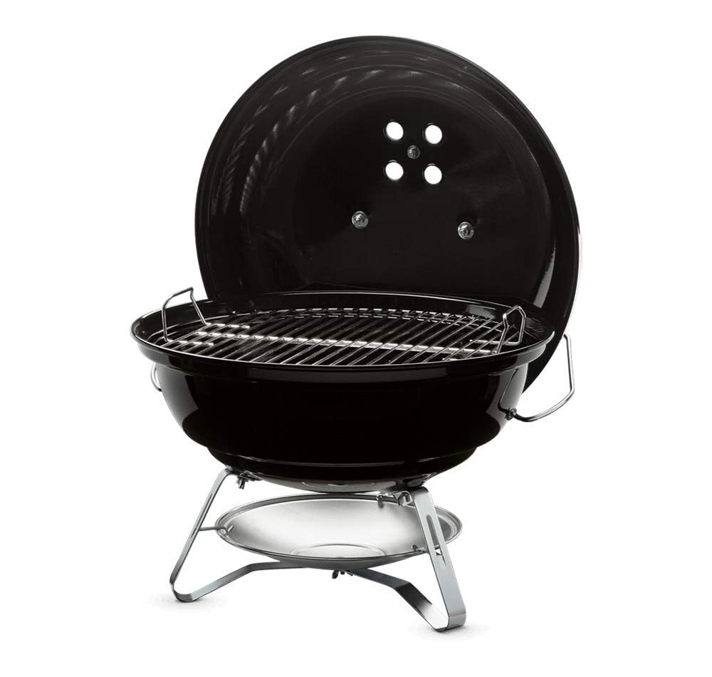 Weber Jumbo Joe Charcoal Grill, 18‑Inch, Black – Lightweight Portable Kettle BBQ Grill with Tuck‑N‑Carry® Lid Lock for Camping, Tailgating & Outdoor Cooking