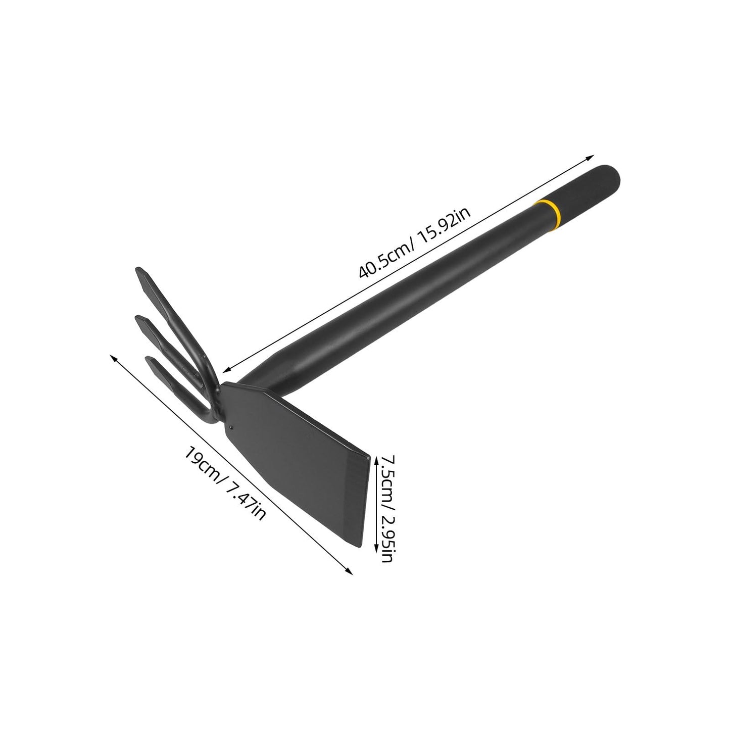 UPKOCH Garden Hoe and Cultivator 16 Inch Manganese Steel Hand Tool for Soil Digging Weeding and Flower Planting Ergonomic Handle for Comfortable Gardening