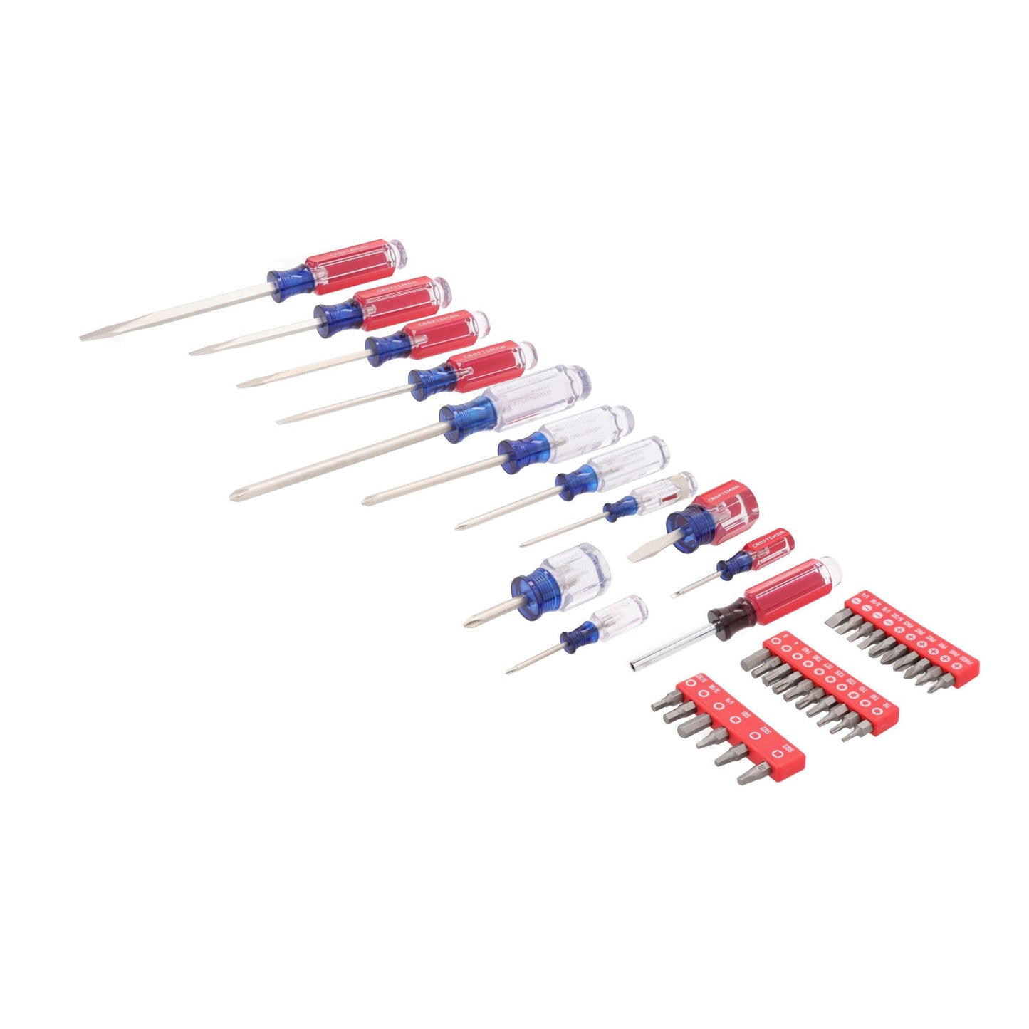 CRAFTSMAN Screwdriver Set, 39 Pc Durable Acetate Handle Master Combination Multi Screw Driver Set Kit (CMHT65180)