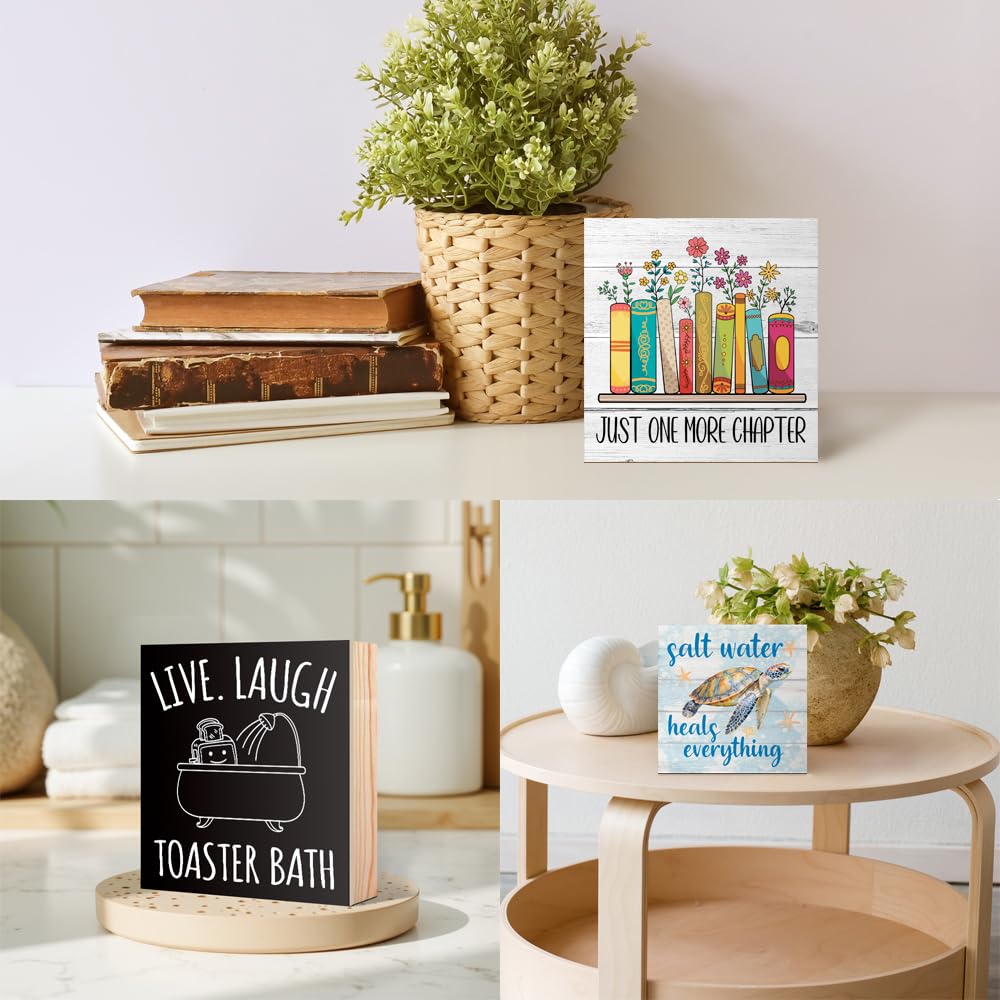 Vgrti Oops I Got Another Plant Wood Box Sign, Funny Silly Goose Gardening Desk Decor for Home Office, Plant Lover Gifts for Women Men Gardeners Gardening Lovers Sisters Coworkers Friends Mom Grandma