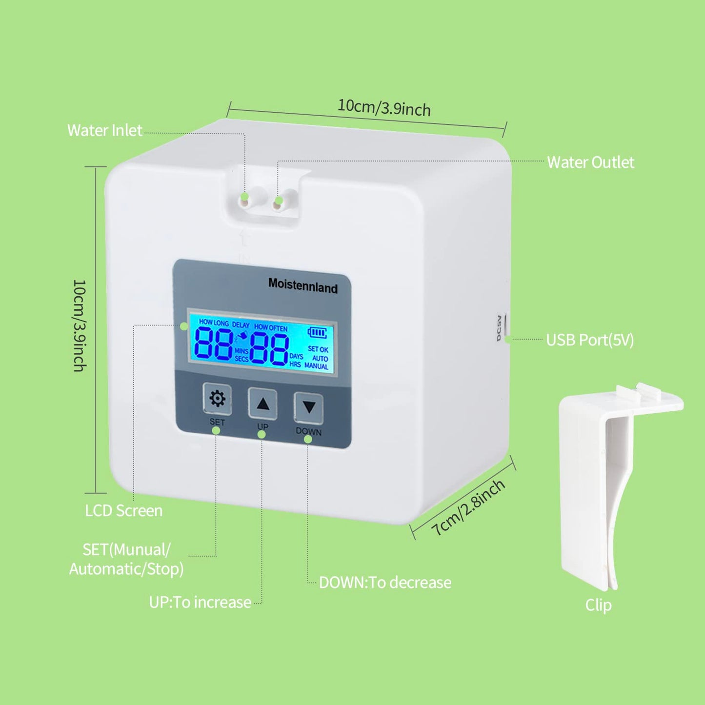 Upgraded DIY Automatic Drip Irrigation Kit, 15 Potted Houseplants Support, Indoor Watering System for Plants, with Digital Programmable Water Timer