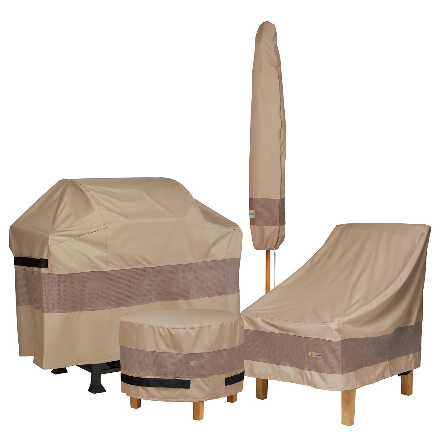 DUCKCOVERS Elegant Waterproof 34 Inch W Patio Chair Cover, Outdoor Chair Covers