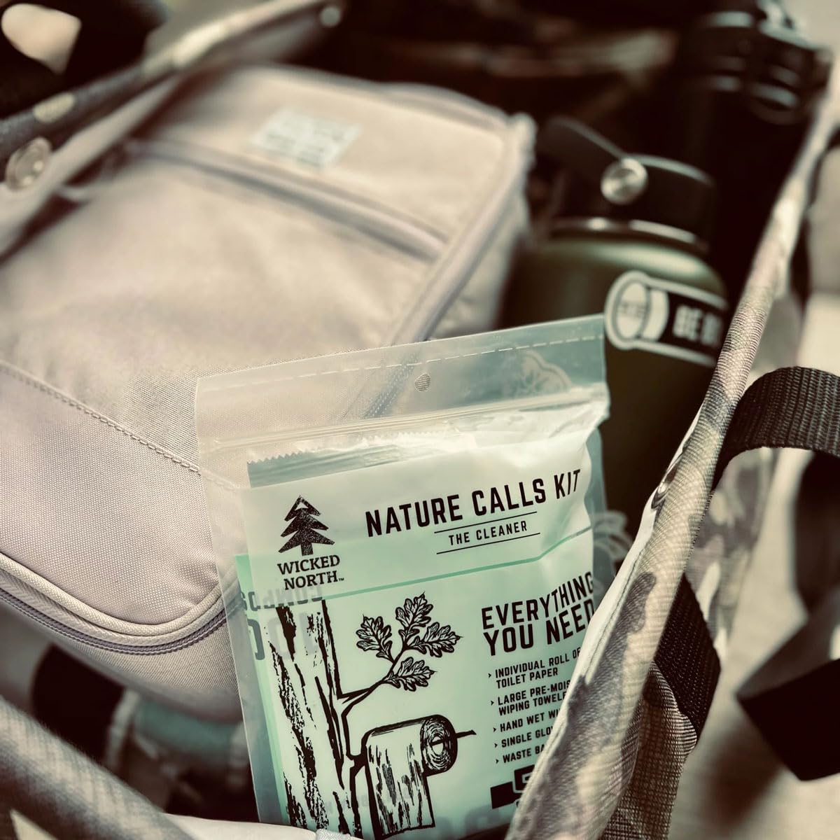 Wicked North Nature Calls 5-Piece Kit - The Complete Outdoor Bathroom Solution for Hunting, Camping, Hiking