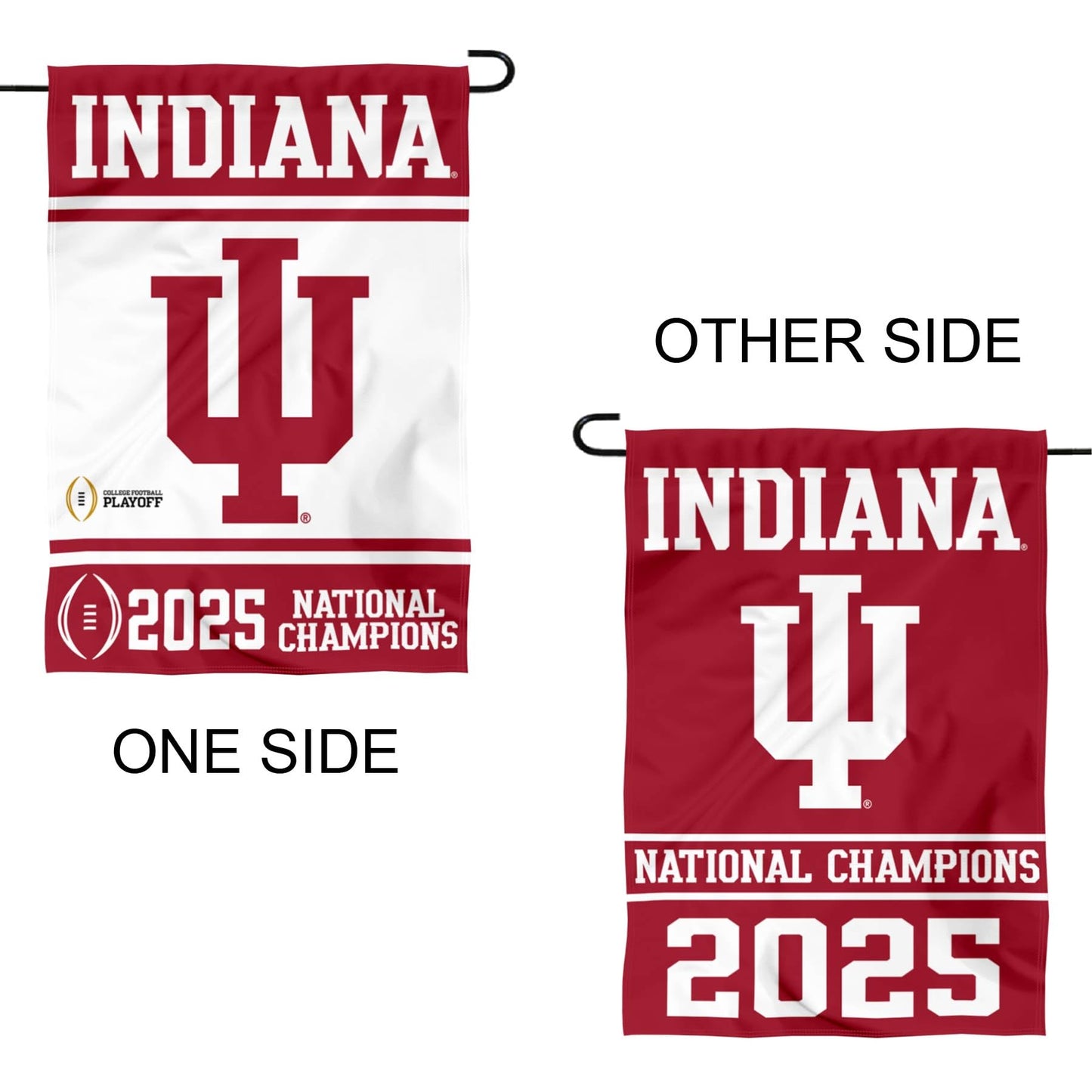 Indiana Hoosiers 2025 National Champions Garden Banner Flag