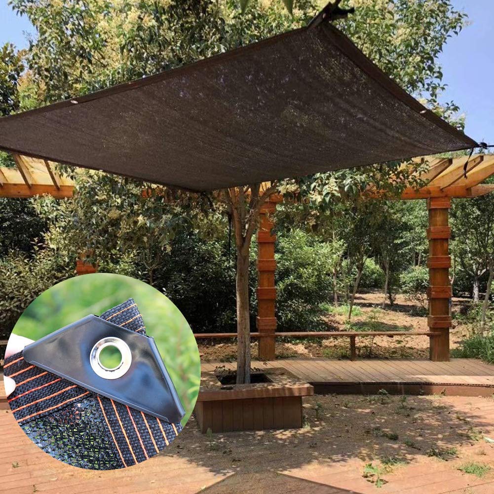 winemana 70% Black Shade Cloth, 10 x 12 FT Durable Mesh Tarp with Grommets, Resistant Garden Sun Shade Netting with Taped Edge for Plant Cover, Greenhouse, Patio, Tomatoes, Chicken Coop, Barn Kennel