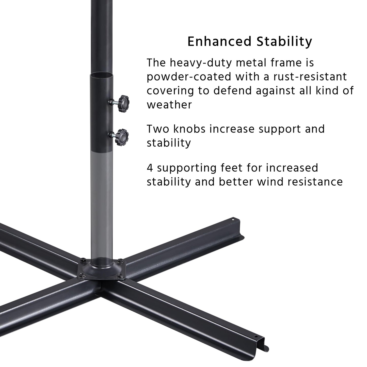 Yaheetech 10FT Patio Offset Umbrella - Cantilever Hanging Outdoor Umbrellas w/UV Protection & 8 Ribs & Handy Crank & Cross Base for Market/Garden/Lawn/Deck/Backyard/Pool - Tan