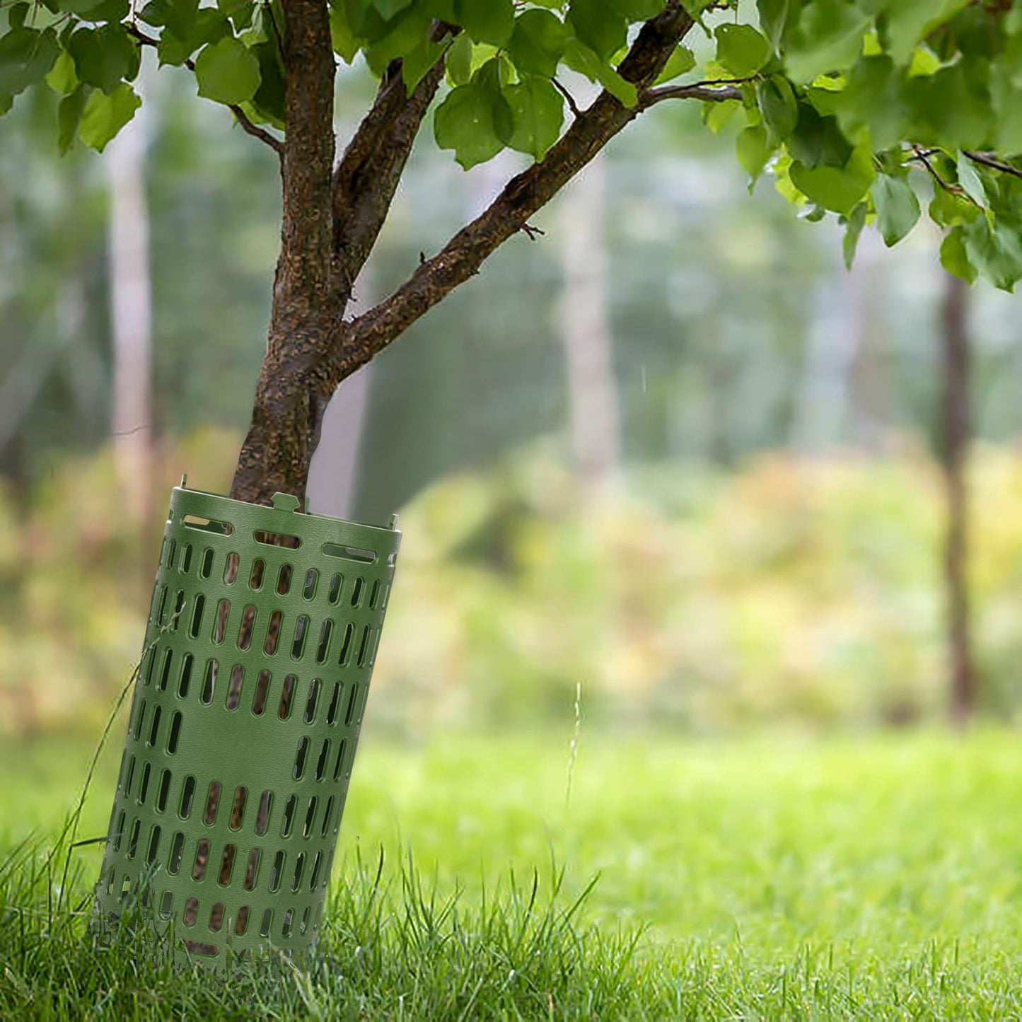 USEDGDIG 8 Pack Tree Trunk Protector Extendable Plant Guard Protectors 15" x 10" Tree Wraps to Protect Bark Heavy Duty Tree Protectors from Wildlife, Pruners, Mowers, and Rodents