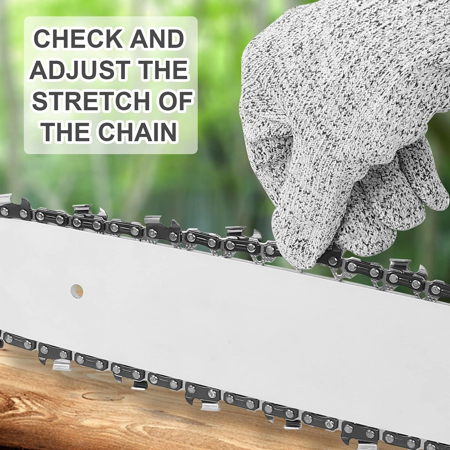 5 Pack 12 Inch Chainsaw Chain 3/8" LP Pitch .050'' Gauge 45 Drive Links fits Echo, Greenworks, Homelite, Craftsman, Remington, Poulan and more