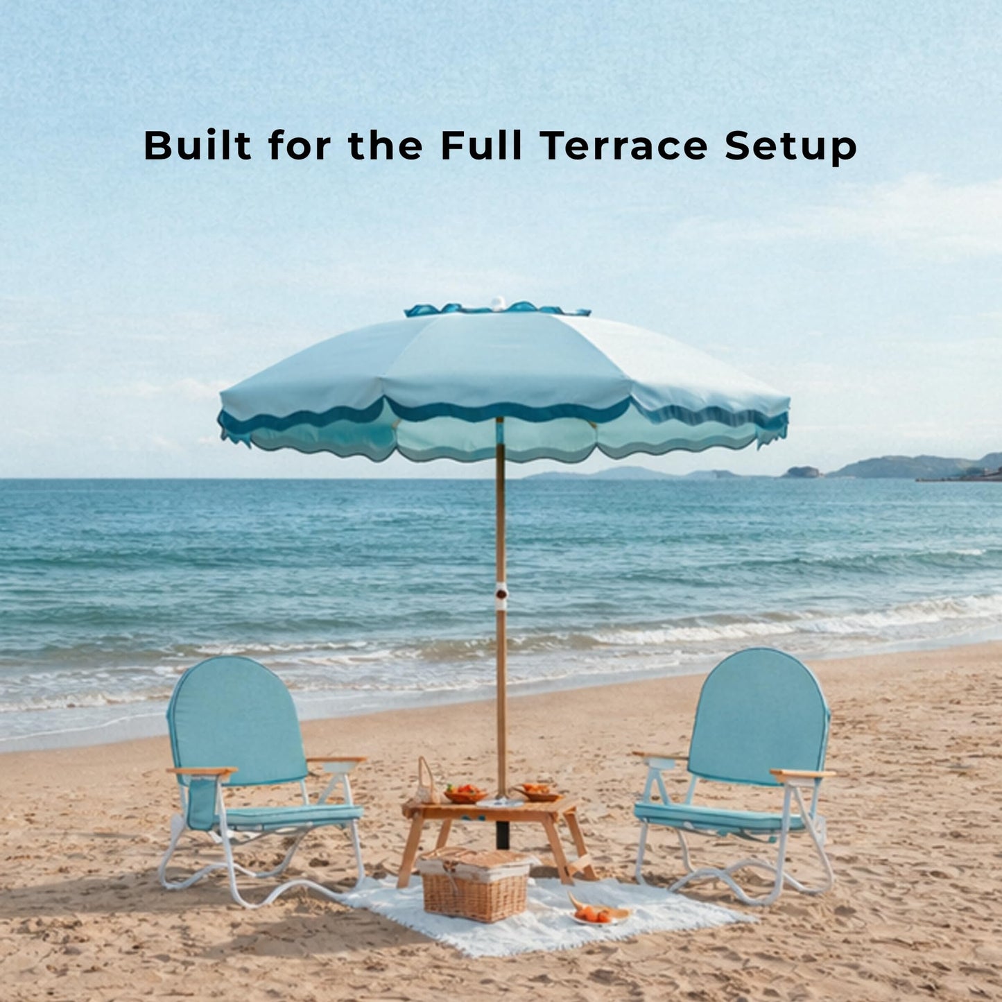 DEER LAND 6FT Patio Beach Umbrella for Outdoor, UPF 50+ Sun Shade for Patio, Backyard, Garden, Pool and Beach, Tilt Adjustable, Portable, Harbour Cypress Green