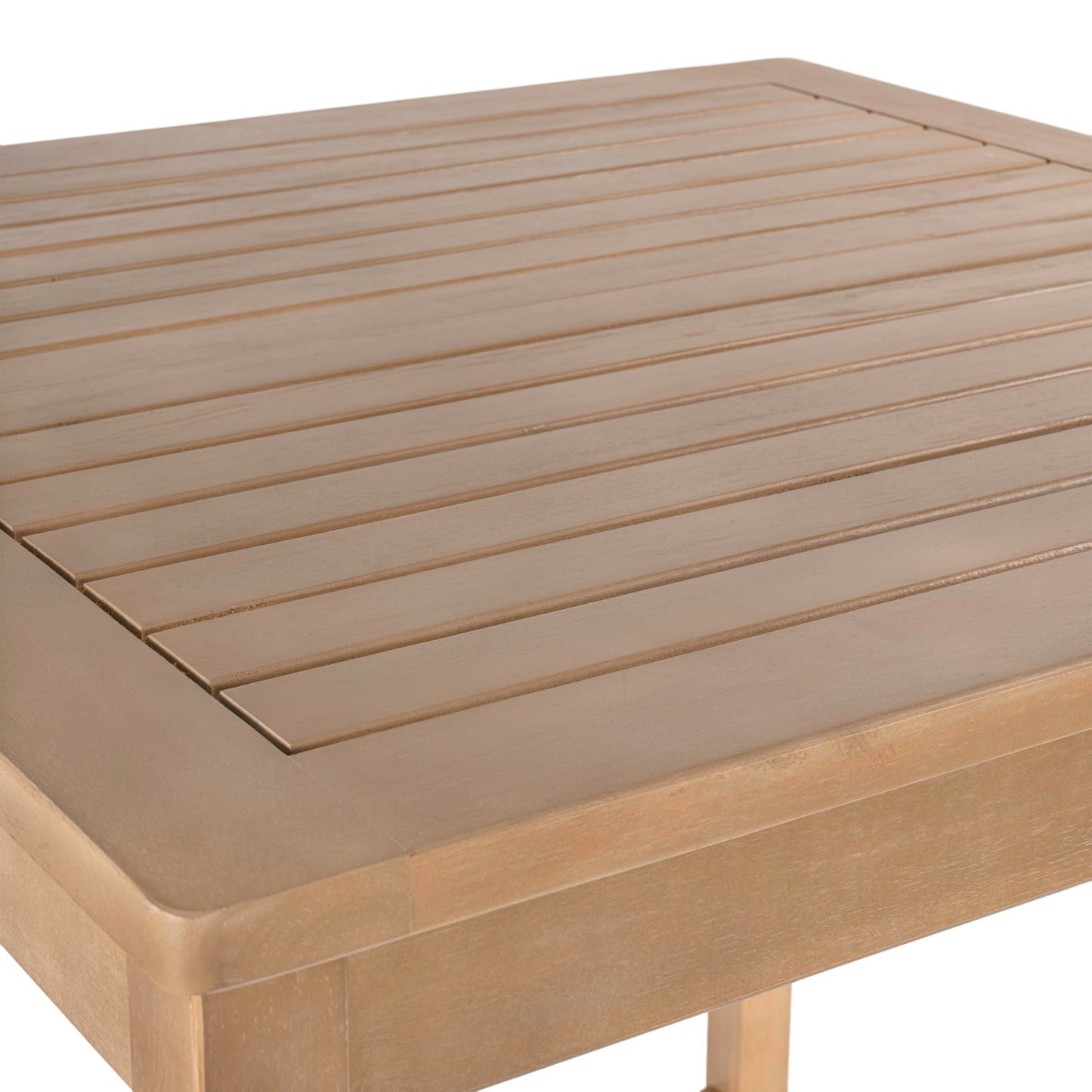 JONATHAN Y DNG2005A-3SET Porto Modern Coastal 3-Piece Acacia Wood Outdoor Square Table Bar Set with Cushions for Patio, Garden, Lawn, Backyard, Pool, Deck, Beige/Light Teak