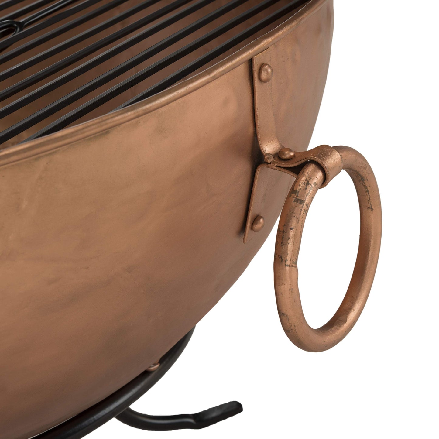 Safavieh Outdoor Collection Bangkok Fire Pit, Copper and Black