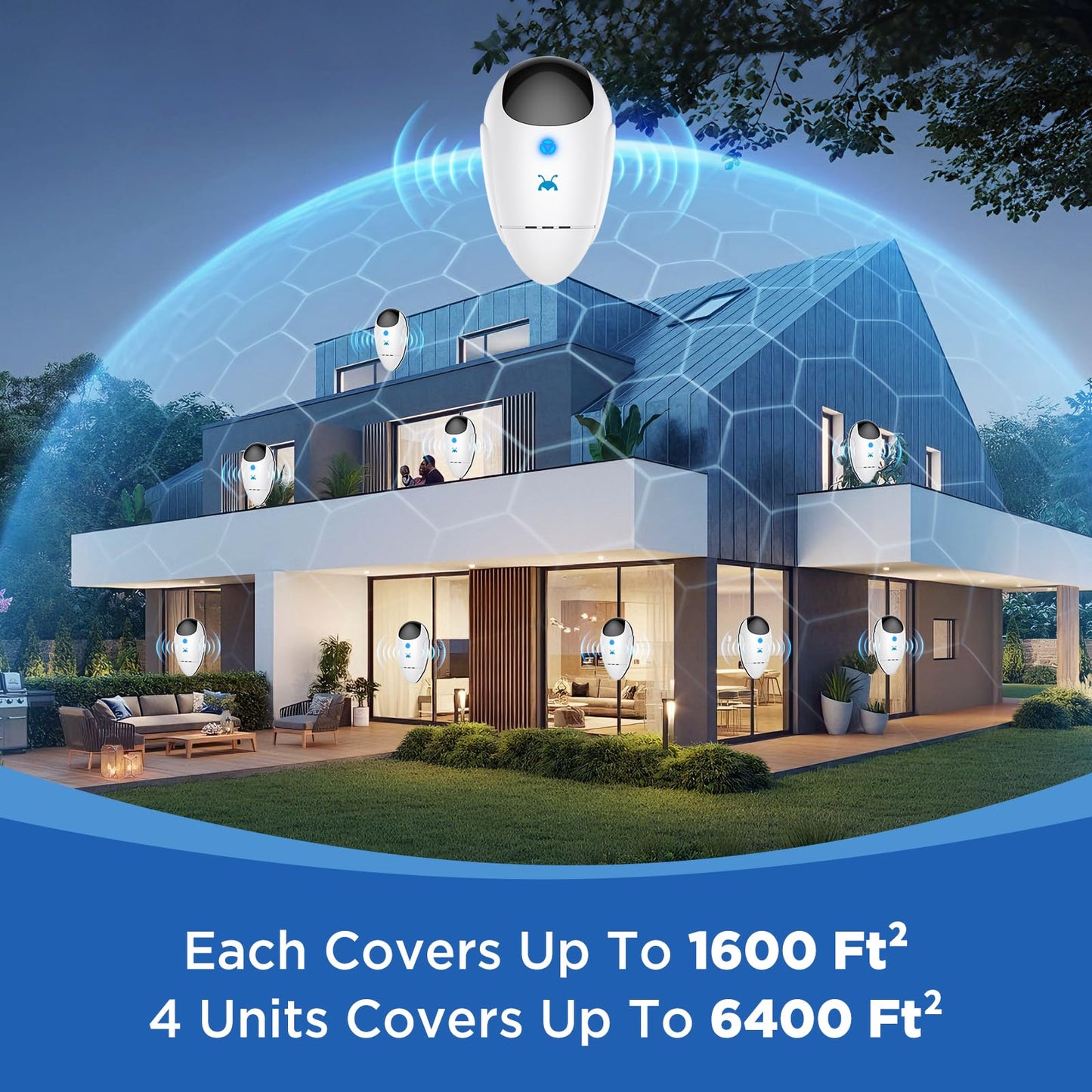 Neatmaster 2026 Upgraded Ultrasonic Repeller Pest & Insect Indoor Repeller, Pest Control for Roach, Rodent, Bugs, Mosquito, Mice, Spider, Ant, Electronic Plug in Mouse Repellent, 4 Packs