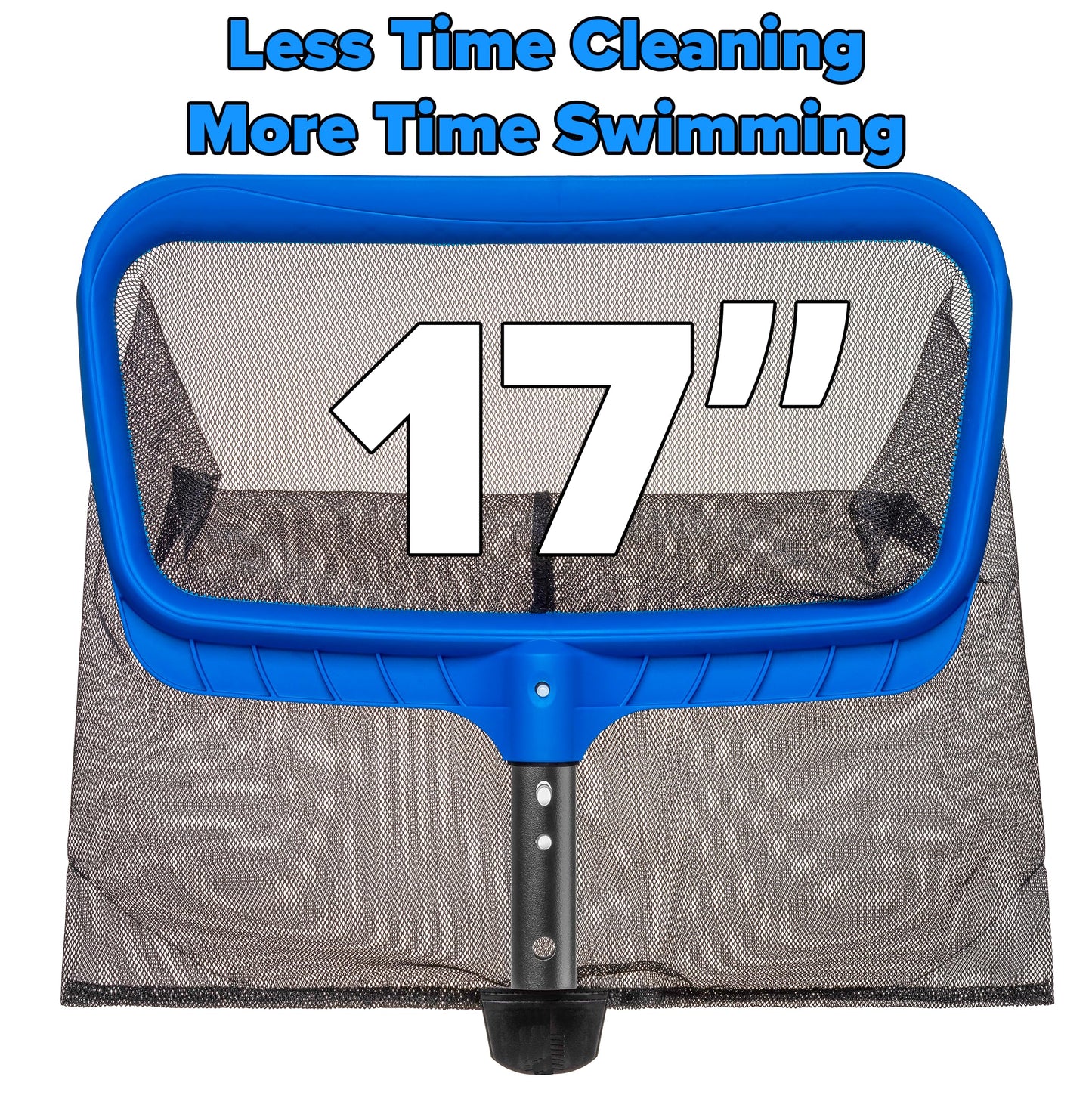 Pool Skimmer Net for Leaves - Leaf Rake for Pool Cleaning // Swimming Pool Leaf Net - Heavy Duty, Reinforced Frame, Large Capacity Pool Rake // The Ultimate Pool Rake for Inground & Above Ground Pools