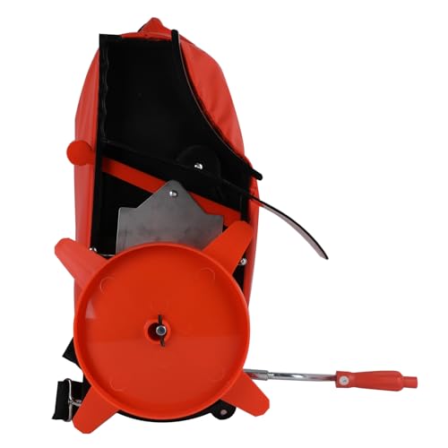 Agri-Fab 45-0639 25 lb. Handheld Bag Seeder Spreader with Waterproof Bag, Enclosed Gears, Adjustable Shoulder Strap, Rear Baffle, Orange