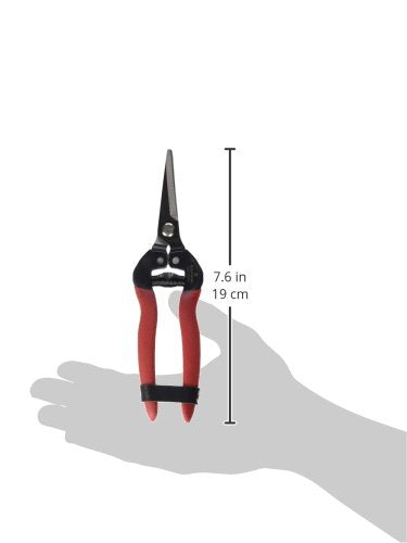 Corona Tools Long Curved Snips – 1.75″ Tempered Steel Precision Garden Shears for Fruit, Herbs, Flowers & Vineyard Use