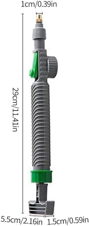 Pxiryanlow Handheld Green Plastic Garden Pump Sprayer - High Pressure Air Pump Manual Sprayer with Adjustable Nozzle - Lawn & Garden Sprayer