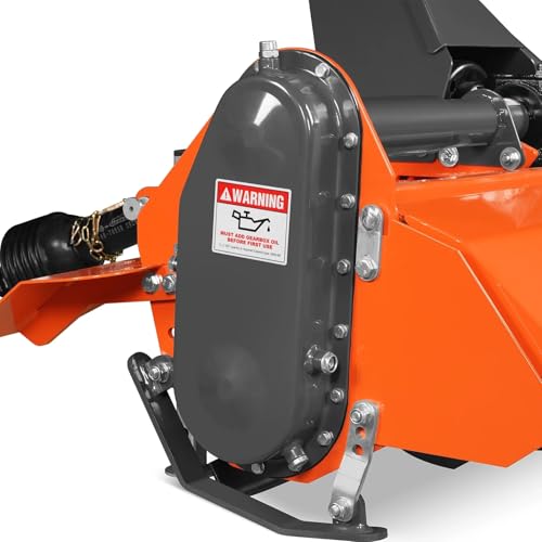 MechMaxx 53 in Rotary Tiller, 3 Point Hitch Cat.1, Chain Drive, PTO Shaft Included with Shear Bolt, 18–35 HP, LRT53