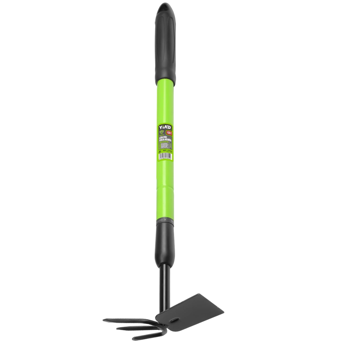 Garden Hoe - Telescoping 27-39 Inch Dual Head Weeder & Cultivator with Adjustable Handle, Lightweight Rust Resistant for Raised Beds, Camping, Beach & Backyard Gardening