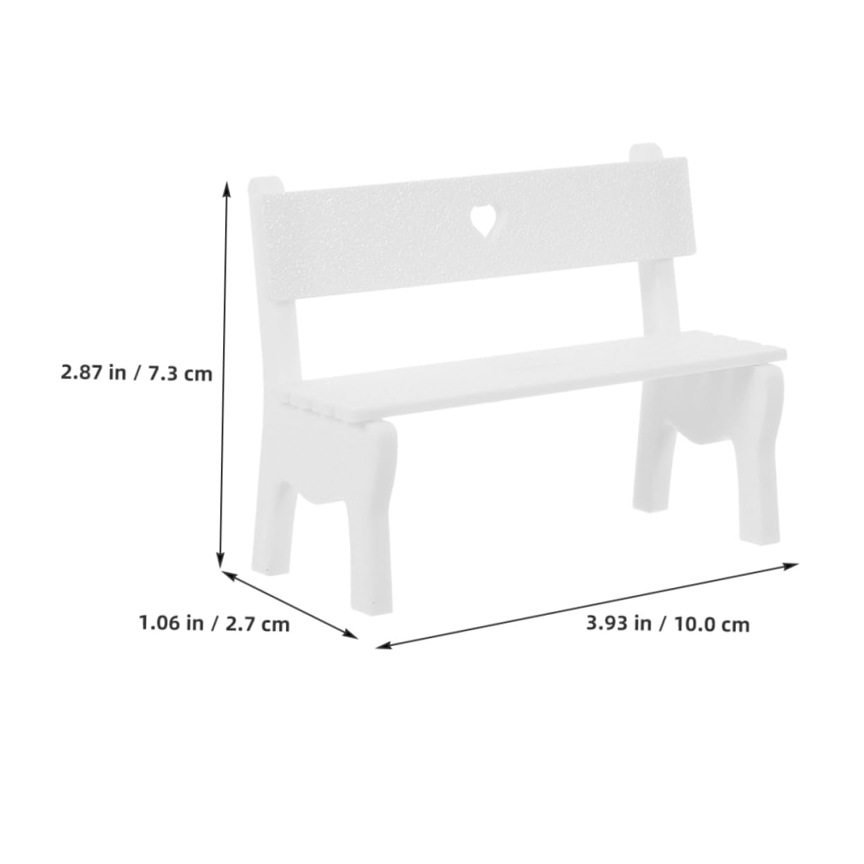 INOOMP 2pcs Mini Benches for Crafts: Miniature Garden Bench Seat - Dollhouse Furniture Ornament for Micro Landscape DIY Craft Displays and Park Scenes