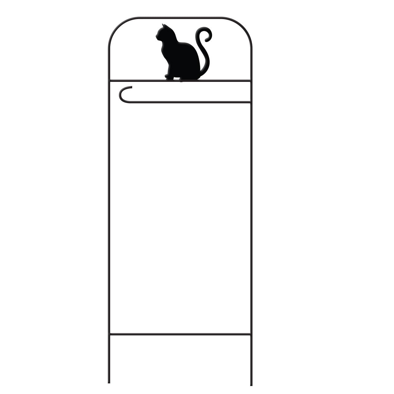 Briarwood Lane Wrought Iron Cat Garden Flag Arbor