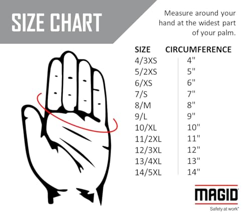 MAGID ROC 21G Ultra-Thin Polyurethane ANSI A4 Coated Work Glove, 1 Pair, Size 7/S, GPD412