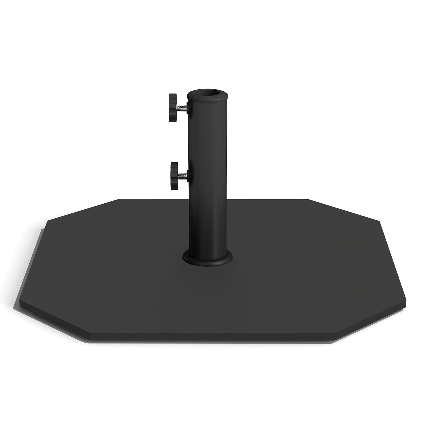 Helios&Hestia 40lbs Square Heavy Duty Outdoor Patio Umbrella Base, Steel Plate Stand Weight with 4 Non-Slip Pads, Fits 7 to 11ft Market Umbrellas, Black