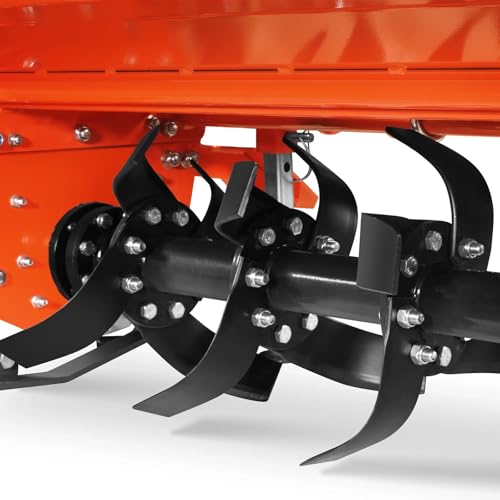 MechMaxx 53 in Rotary Tiller, 3 Point Hitch Cat.1, Chain Drive, PTO Shaft Included with Shear Bolt, 18–35 HP, LRT53