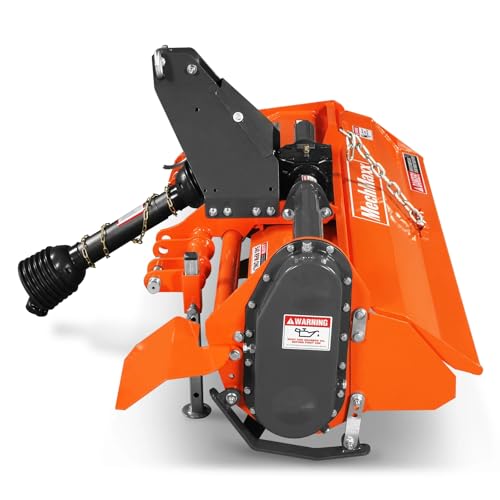 MechMaxx 53 in Rotary Tiller, 3 Point Hitch Cat.1, Chain Drive, PTO Shaft Included with Shear Bolt, 18–35 HP, LRT53