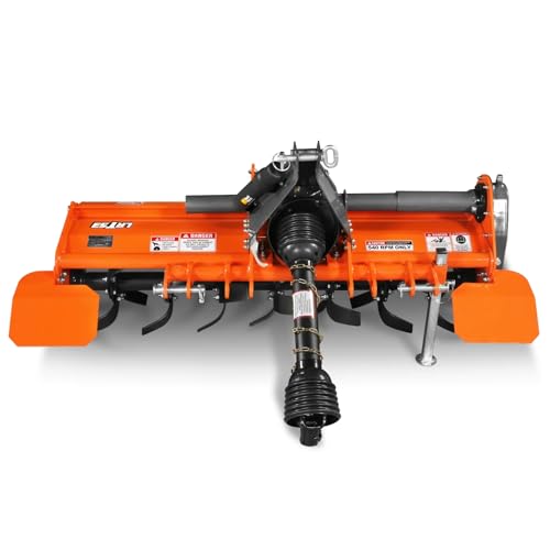 MechMaxx 53 in Rotary Tiller, 3 Point Hitch Cat.1, Chain Drive, PTO Shaft Included with Shear Bolt, 18–35 HP, LRT53