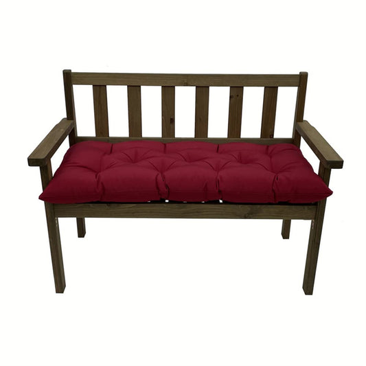 Srutirbo Indoor Outdoor Bench Cushion, Waterproof Swing Cushion Seat Chair Replacement Pads Pillow for Lounger Garden Furniture Patio Metal Wooden (Burgundy, 39 * 20inch)