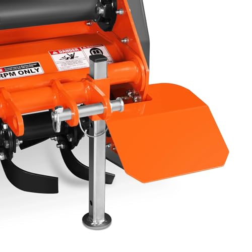 MechMaxx 53 in Rotary Tiller, 3 Point Hitch Cat.1, Chain Drive, PTO Shaft Included with Shear Bolt, 18–35 HP, LRT53