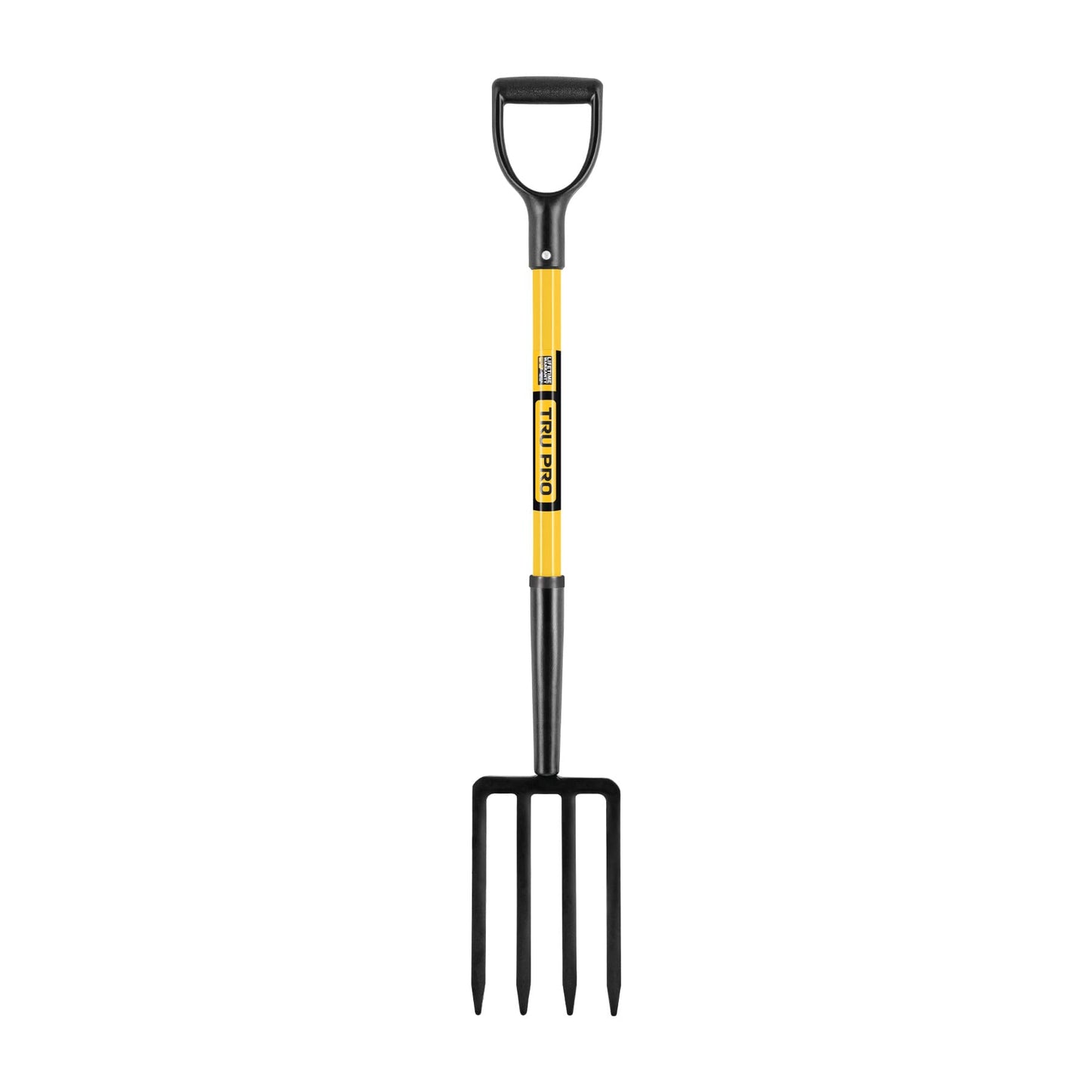 Truper TruPro Spading Fork, 4 Tines, 30-Inch Fiberglass D-Handle (Model BJ-4F / 30299)