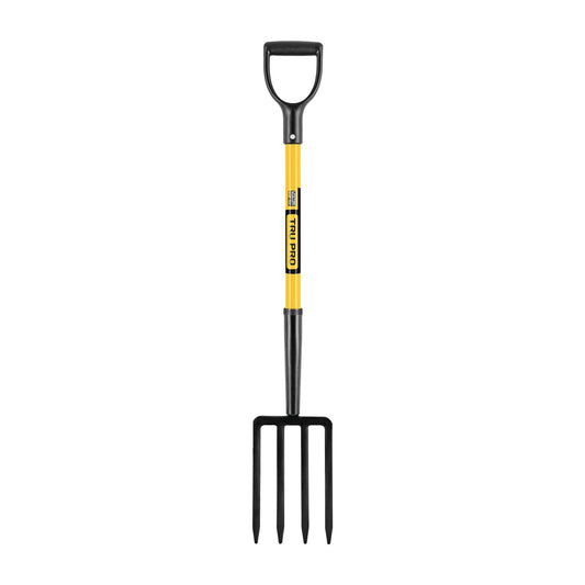 Truper TruPro Spading Fork, 4 Tines, 30-Inch Fiberglass D-Handle (Model BJ-4F / 30299)