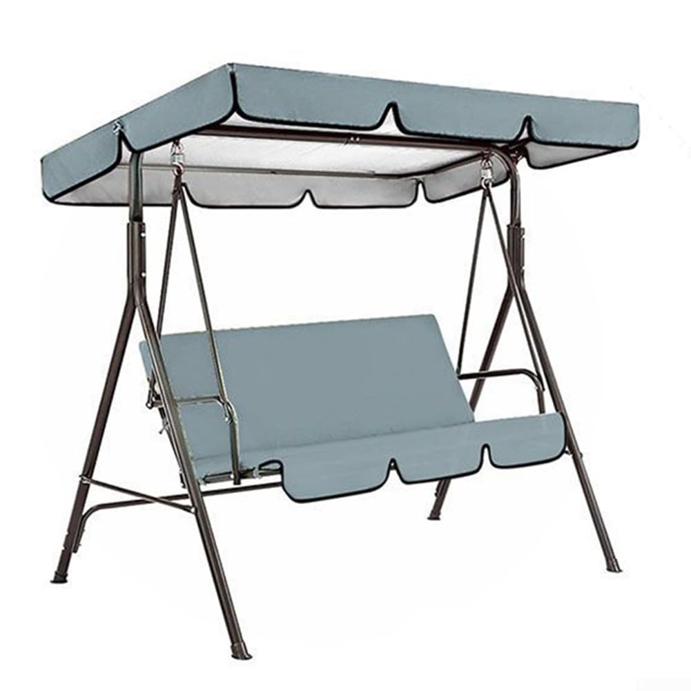 Cloudpower Outdoor Patio Swing Chair Canopy Replacement, Porch Swing Seat Canopy Cover, Waterproof Windproof Heavy Duty Rip Proof Garden Top Cover, Garden Furniture Covers(Brown 164x114x15cm)