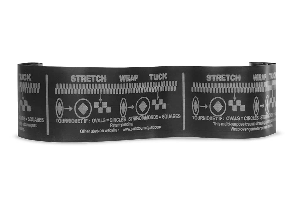 SWAT-T™ Tourniquet Black by Safeguard Medical, Emergency First Aid Equipment for Massive Hemorrhage Control, Made in The USA