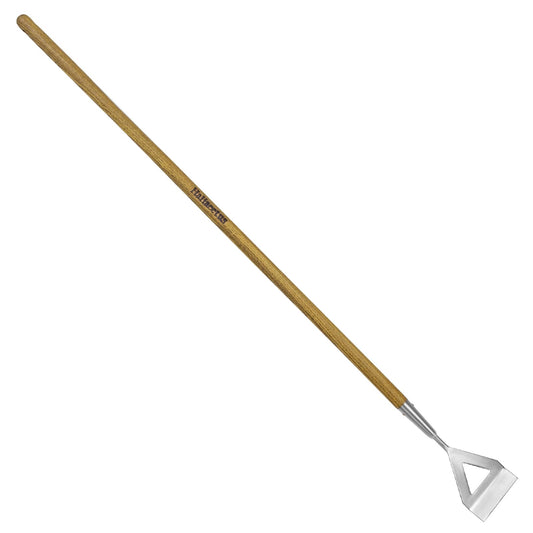 Haliaeetus Women's Dutch Hoe, 51'' Long Handle Dutch Hoe Weeder for Standing to Remove Weeds, Stainless Steel Push Pull Weeder for Weeding in Between Seedlings, Removal of Moss and Soil Loosening