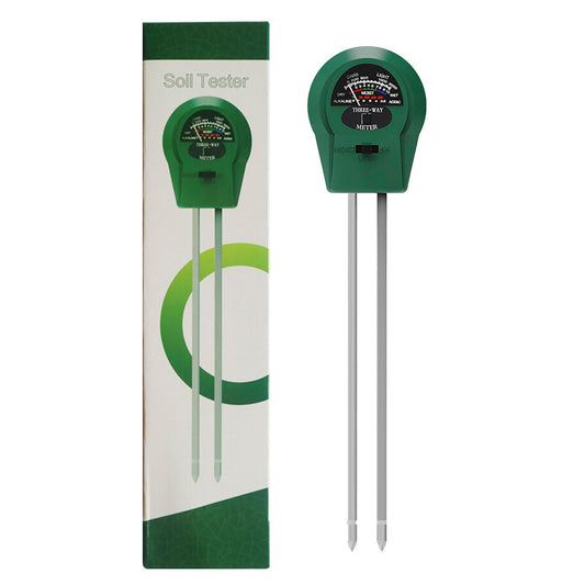 Speedinistic 3-in-1 Soil pH Meter - Moisture, Light, and pH Tester for Garden, Lawn, Farm, Indoor & Outdoor Plant Care, Green