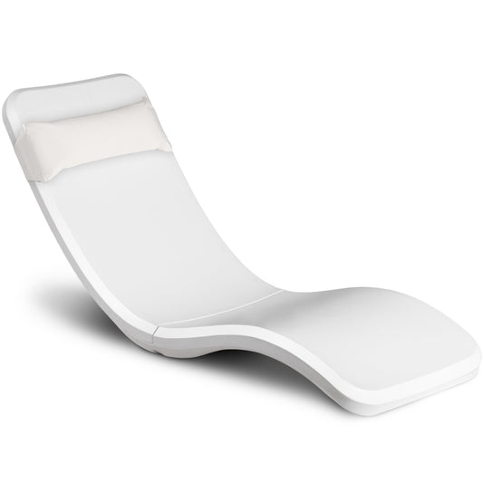 GoSports Coast Modern in Pool Lounge Chair - Waterproof & Weighted Chaise Lounger - Outdoor Pool Furniture for Patio or in Baja Shelf