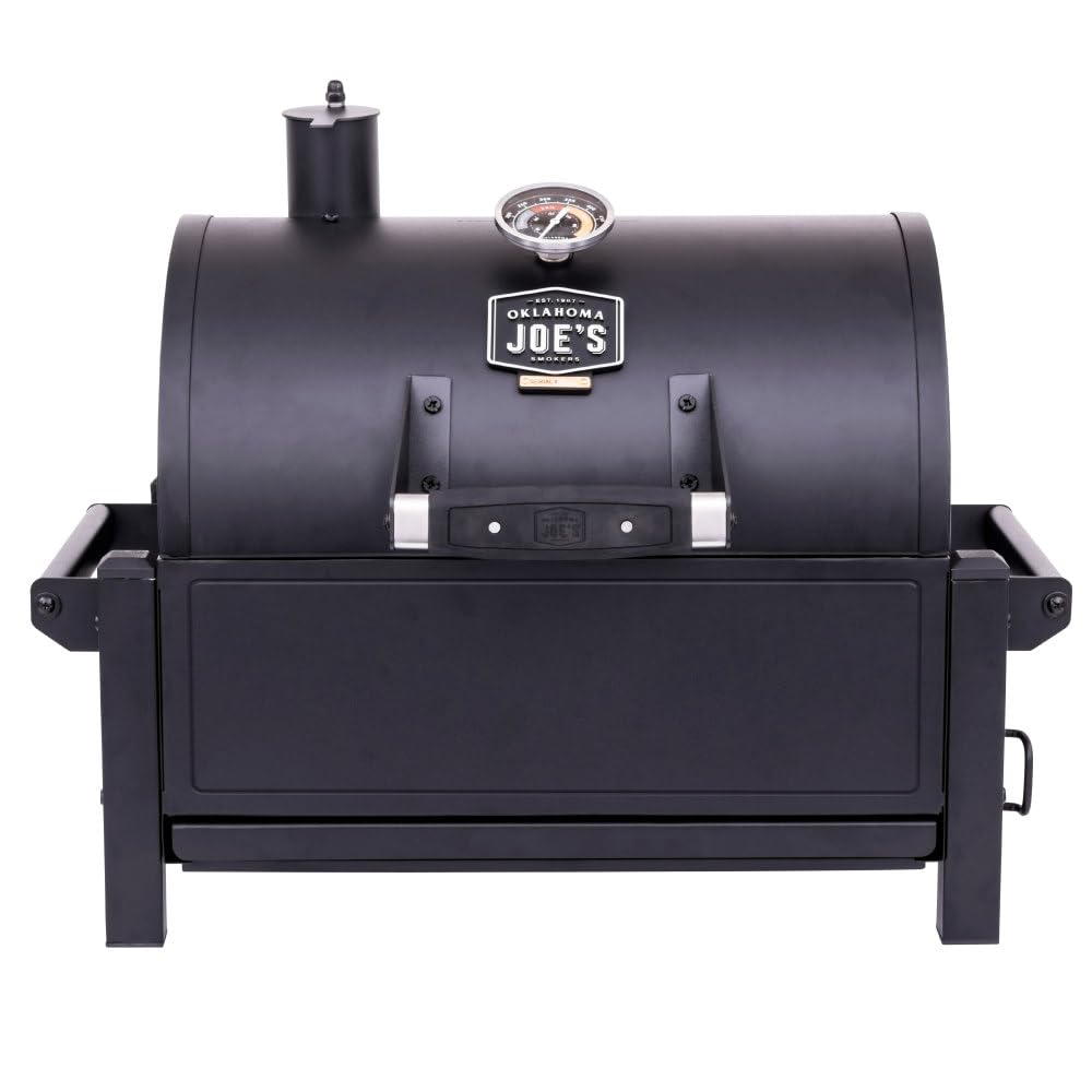 Oklahoma Joe's Rambler Portable Charcoal Grill with 218 sq. in. Cooking Area in Black