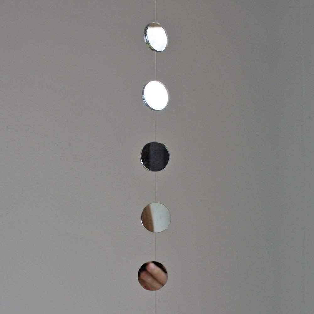 Mirror Garland Strand, 1 x 48 Inches, Real Mirror Sun Catcher Mobile