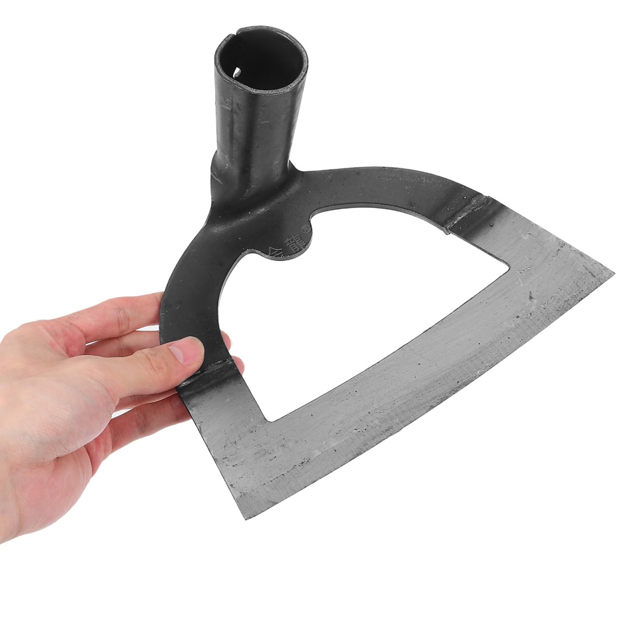 DOITOOL Heavy Duty Hollow Garden Hoe Tool 8.38In Handheld Weeding Rake for Backyard Farming Soil Loosening Tilling and Planting