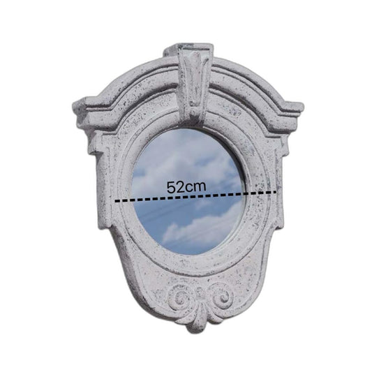 Vintage Ornate Wall Mirror - Retro Decorative Mirror for Indoor Outdoor Garden Balcony Entryway Farmhouse Boho Home Decor