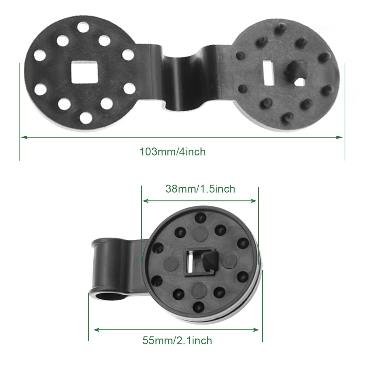 ZYLJHZ 100Pcs Shade Cloth Clips - Black Round Plastic Sun Shade Clip,Shade Cloth Heavy Duty Lock Grip for Sun Shade Net,Gardening Shade Cloth,Anti Bird Netting Windproof Awning Clamp