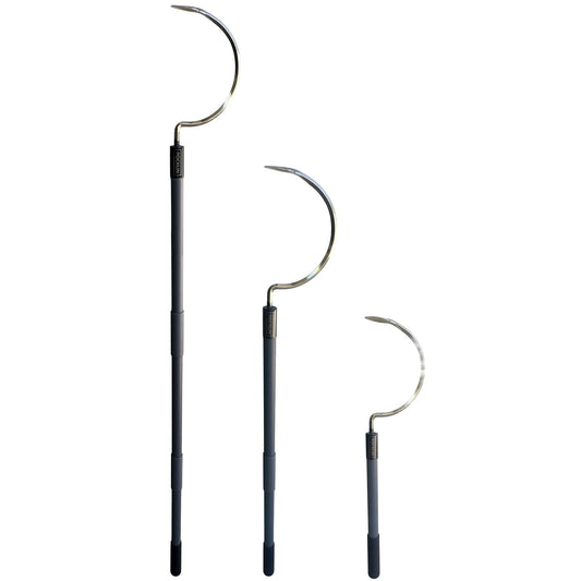 Rocklin Industry Cobra Hook 3-in-1 (24"/40"/57") Cultivator, Heavy-Duty Garden Hand Tool for Weeding, Digging & Soil Loosening – Three Lengths, Stainless Steel Blade, Ergonomic Grip