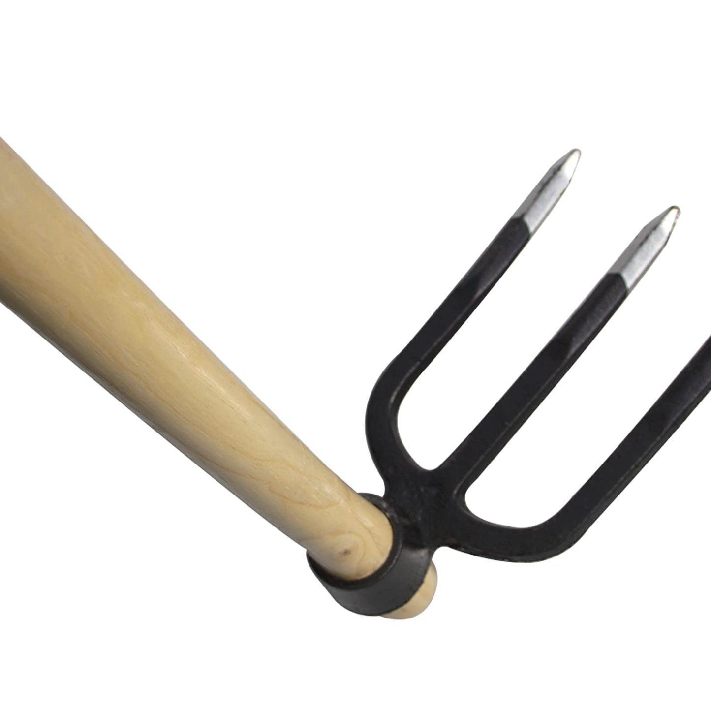 55-Inch Pure Solid Wood Replacement Handle for Garden Hoe Digging Spading, Surface Coated with Protective Paint, Clear Finish, Convenient and Durable (Spade & Fork Head Not Included)