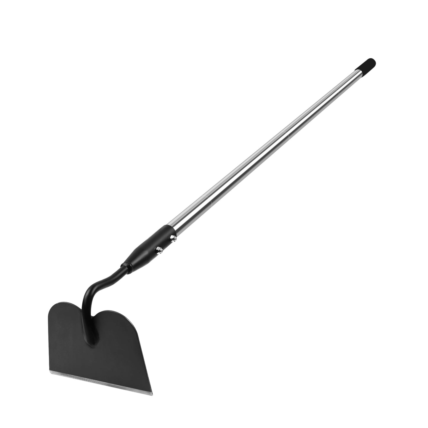 YEELOR Garden Hoe, Long Handle Hoe Garden Tool with Non-Slip Soft Grip, 56-Inch Stainless Steel Handle, Heavy Duty Hoe with Durable Blade, for Digging Loosening Weeding Planting