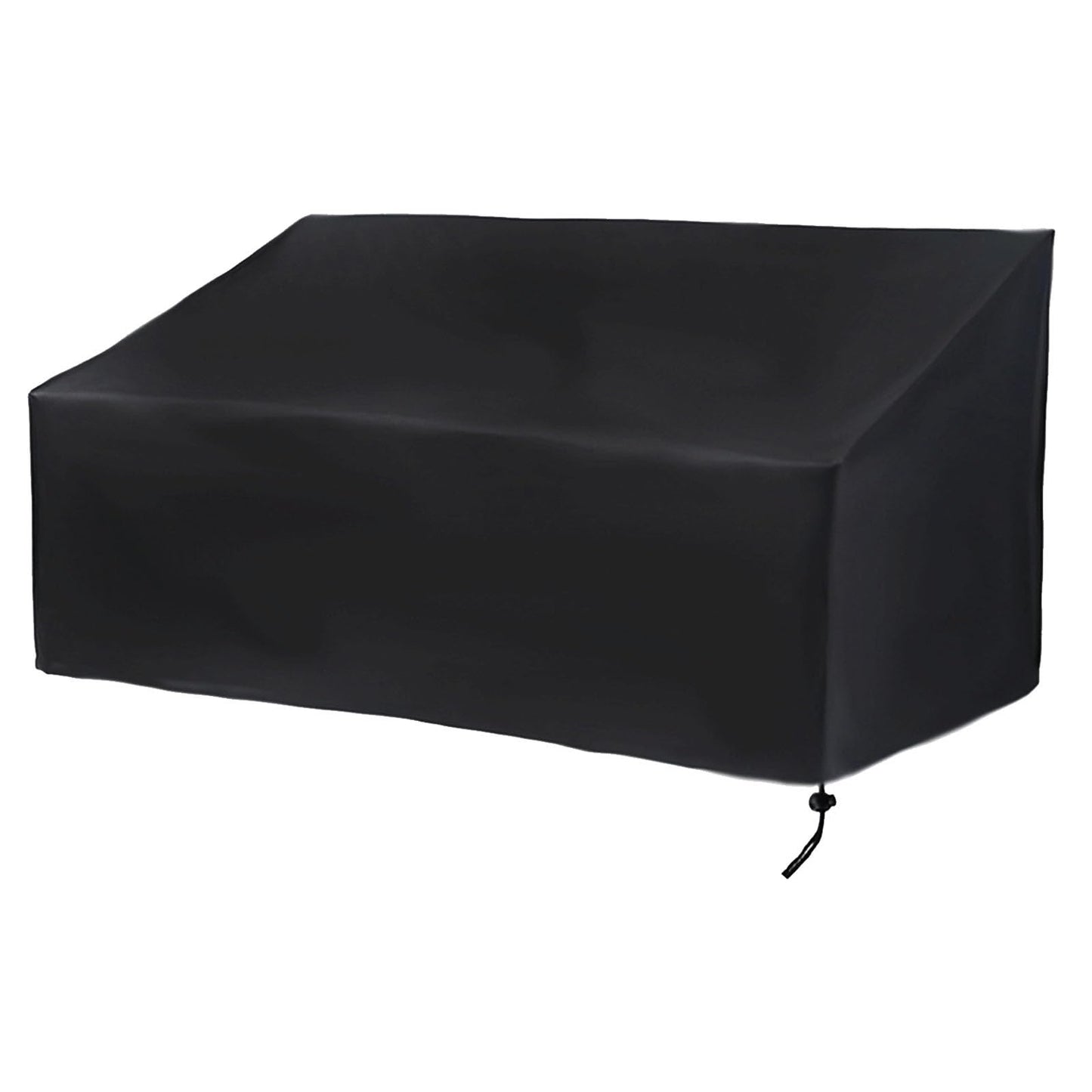 Hoypeyfiy Patio Bench Cover,Furniture Bench Cover,Waterproof Windproof Oxford Fabric Bench Cover for Furniture (Black)