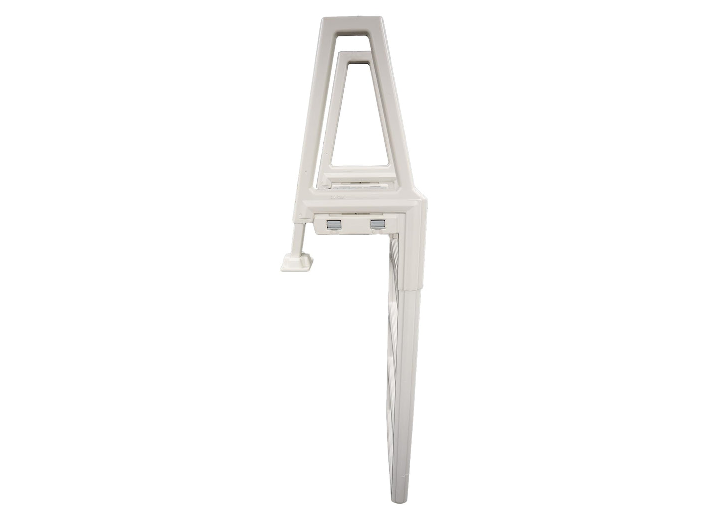 Confer Plastics 635-52X Sturdy Above Ground in-Pool Swimming Pool Ladder for Decks Adjustable from 46"-56"