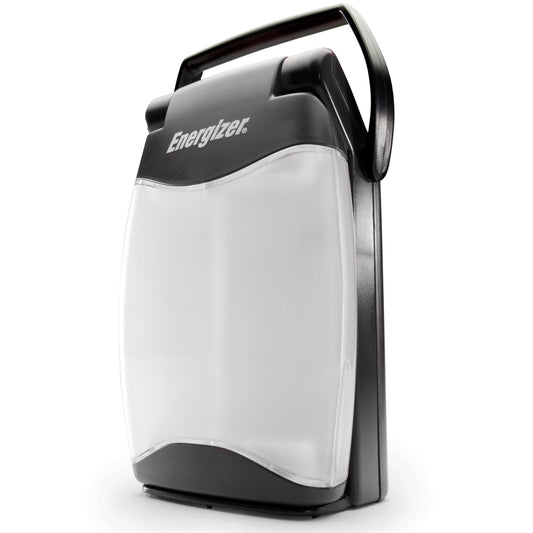 Energizer Weatheready Folding LED Portable Lantern, Battery Powered Lantern, Water Resistant Camping Lantern and Emergency Light, Pack of 1, Black