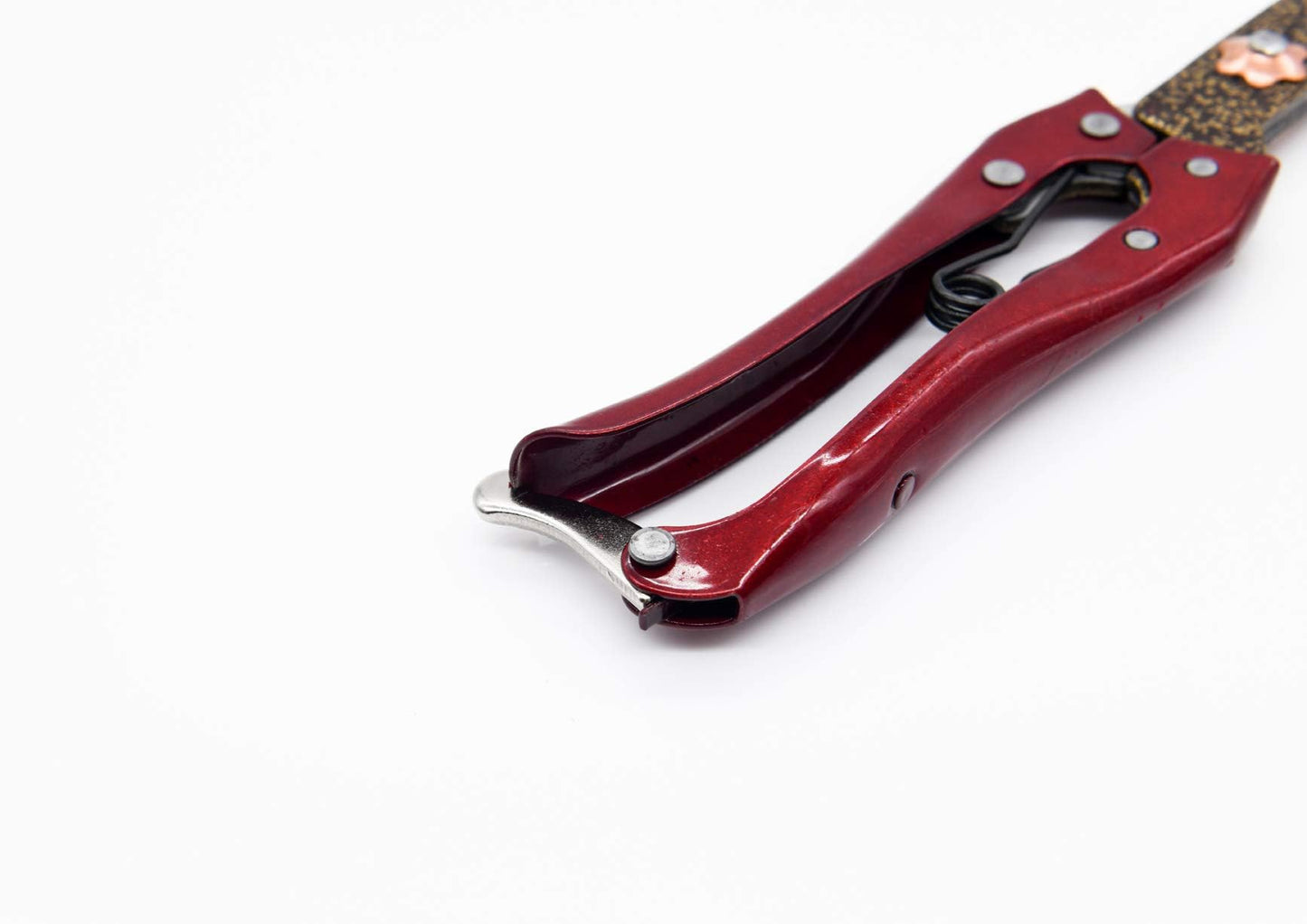 Grass Shear Sheep Shear Alpaca Shear - Coated Wear-Resistant Handle, Manganese Steel Double Blade, Strong Spring Suitable For Cattle And Sheep and Horse Hair Hand-Cut (Red 10.2 inches)